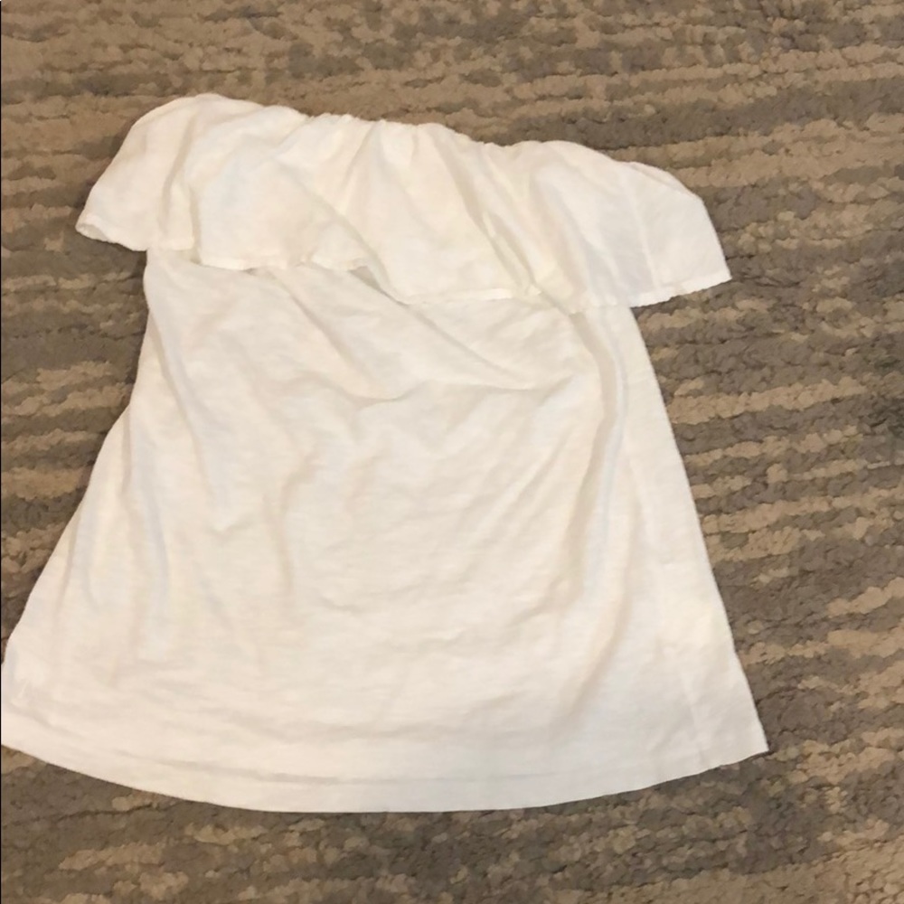 Lilly Pulitzer strapless white top